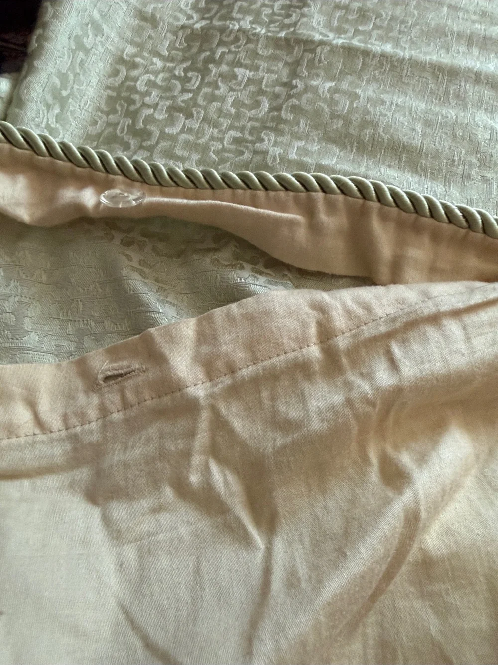 Vintage Soft Mint Bedding Set - 1 Queen Size Duvet 2 Standardize Pillow Shams